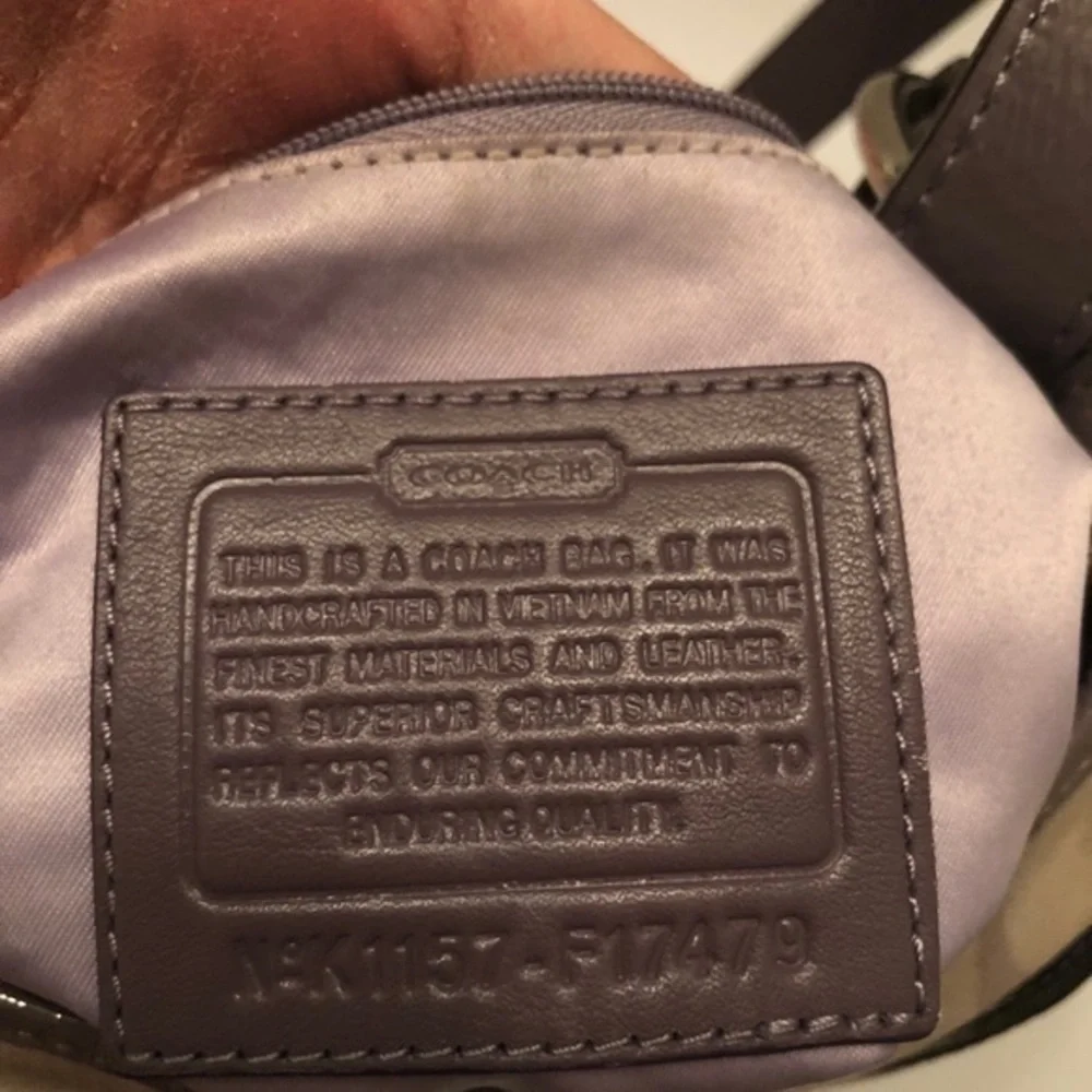 Coach optic purple hippie messenger bag